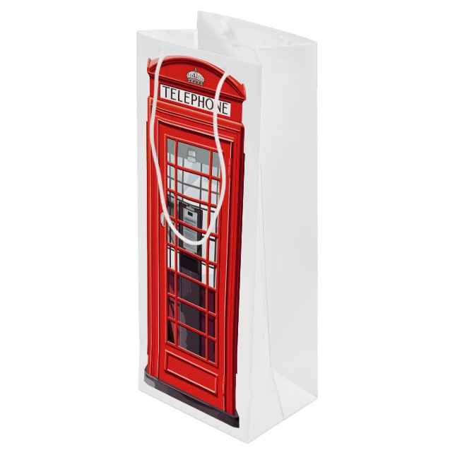 Brittisk telefonkiosk (Baksidan Vinklad)