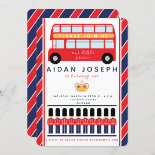 Brittisk Themed inbjudan