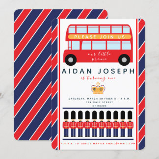 Brittisk Themed inbjudan