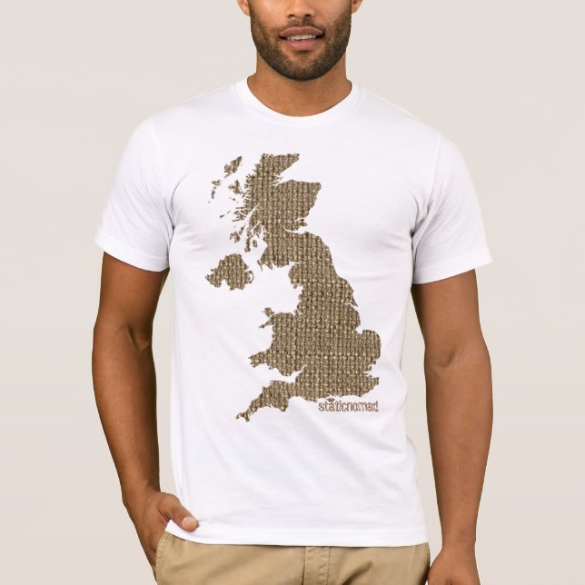Brittisk Tweed Tee Shirt (Framsida)
