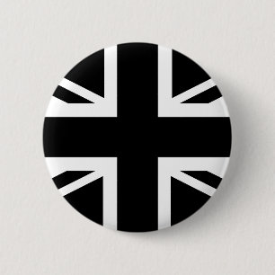 Brittisk (UK) landflagga för svart facklig jack Knapp