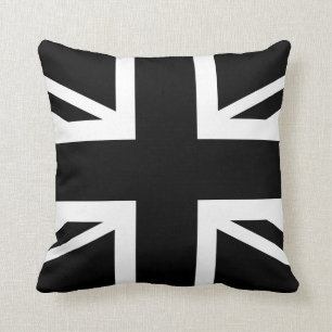 Brittisk (UK) landflagga för svart facklig jack Kudde