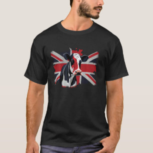 Brittisk UK Nötkreatur på Storbritannien Ko Långär T Shirt