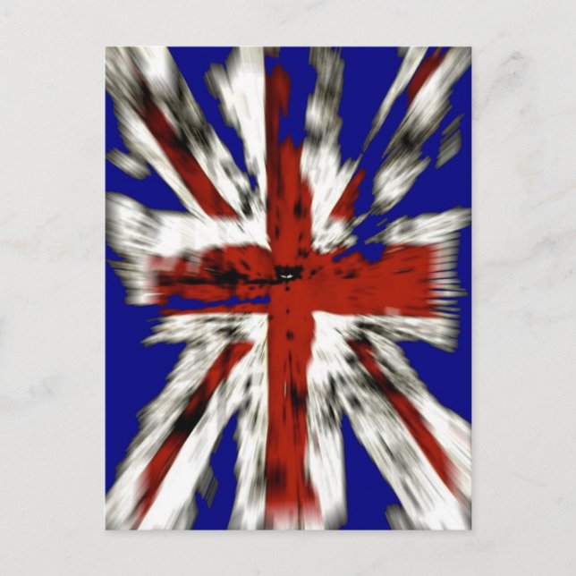 Brittisk Union Jack i distress-stil Vykort (Framsida)