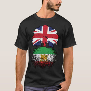 Brittisk Uppvuxen Iranska Rötter Lejon och Sol T Shirt