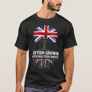 Brittisk Uppvuxen med Maltesiska Rötter Malta T Shirt