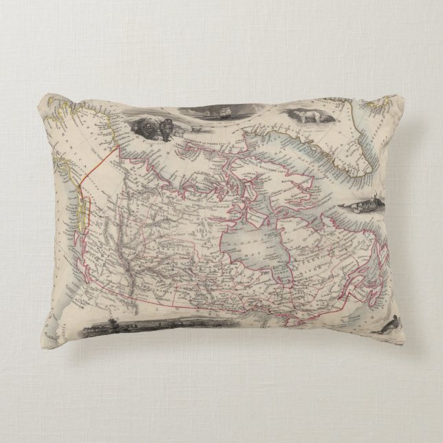 Brittiska Amerika 2 Prydnadskudde (Framsidan)