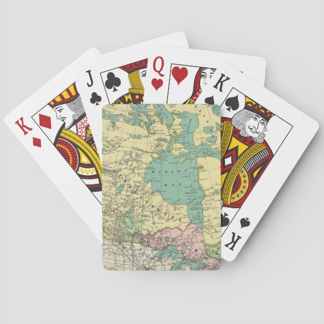 Brittiska Amerika Spel Kort (Baksidan)