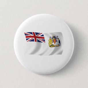 Brittiska Antarktiska flaggknappen Knapp