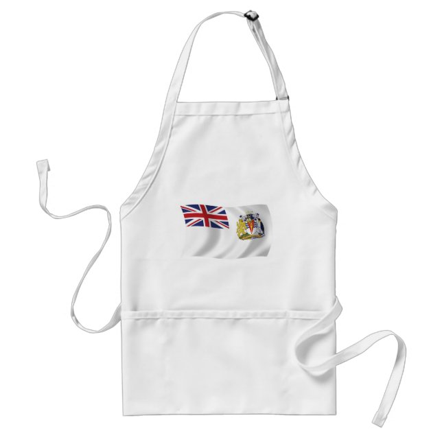 Brittiska Antarktiska Förkläde Flagga (Framsidan)