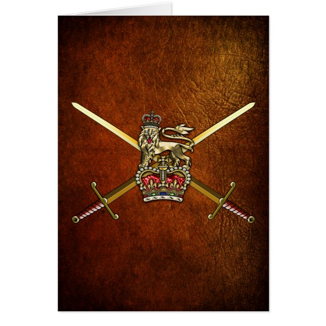 Brittiska armén hälsningskort (Framsidan)