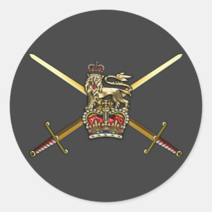 Brittiska armén runt klistermärke