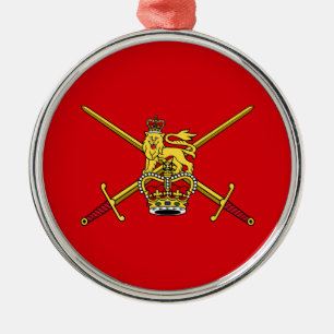 Brittiska armén (UK Militaire) Julgransprydnad Metall