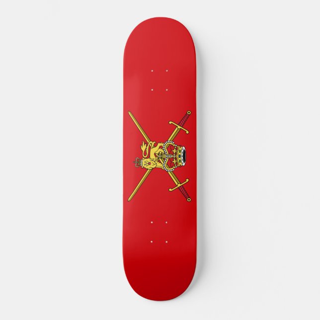 Brittiska armén (UK Militaire) Mini Skateboard Bräda 18,5 Cm (Framsida)