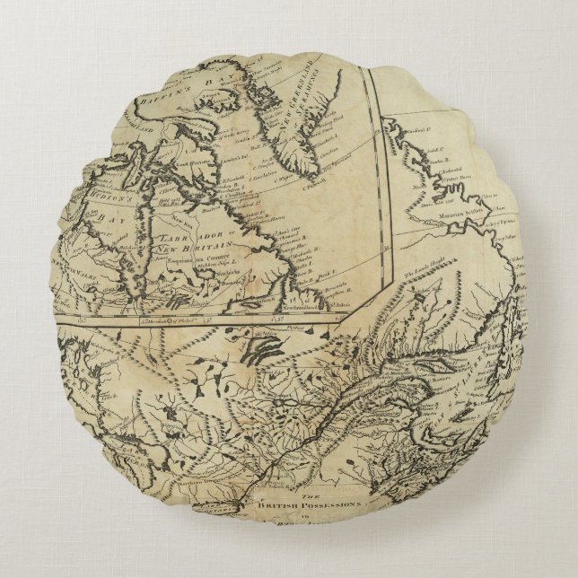 Brittiska besittningar i Nordamerika 2 Rund Kudde (Framsidan)