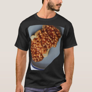 Brittiska bönor på gåvan för rostat brödmatsk t-shirt