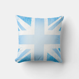 Brittiska brittiska flagga baby blue kudde