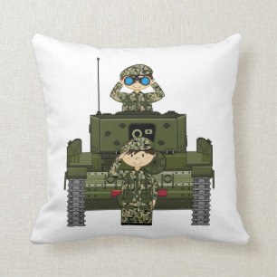 Brittiska den armésoldater och tanken kudder kudde