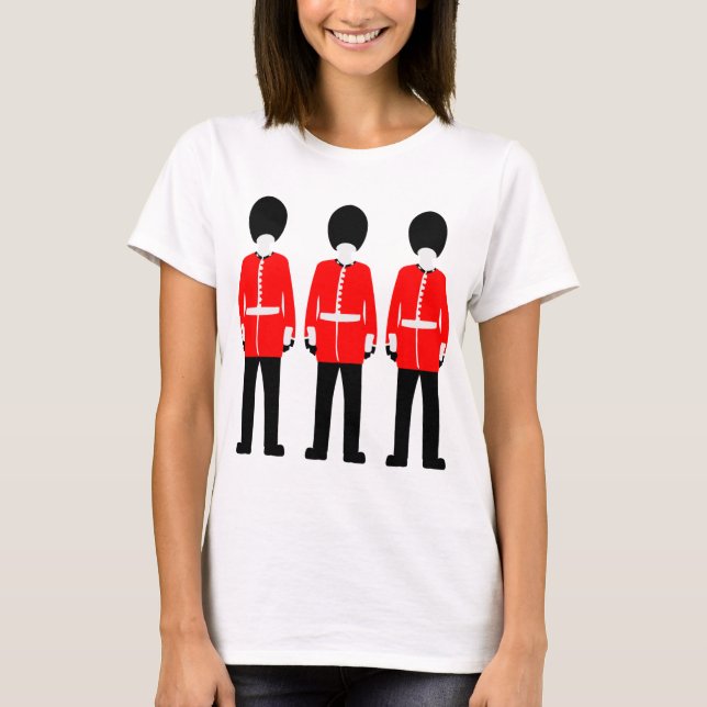 Brittiska drottning vakt tee shirt (Framsida)