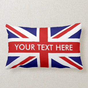 Brittiska fackliga jacklumbardekorativ kudde