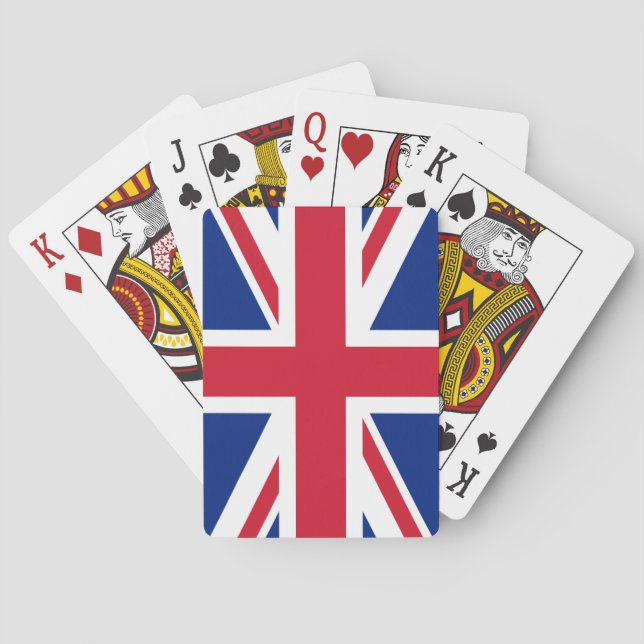 Brittiska Flagga betalkort Spel Kort (Baksidan)