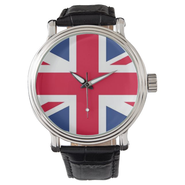 Brittiska Flagga handklocka Armbandsur (Framsida)