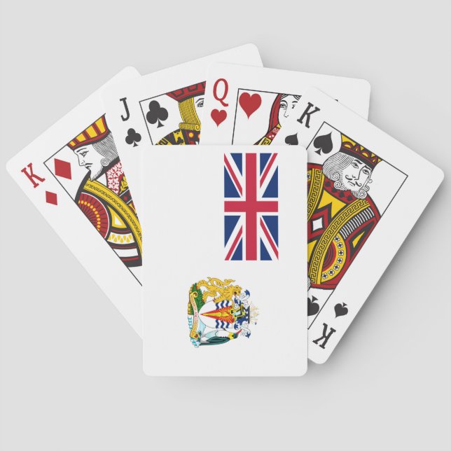 Brittiska Flagga i Antarktis Casinokort (Baksidan)