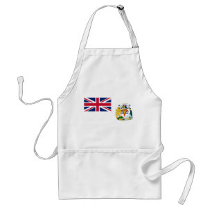 Brittiska Flagga i Antarktis Förkläde