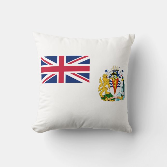 Brittiska Flagga i Antarktis Kudde (Framsida)
