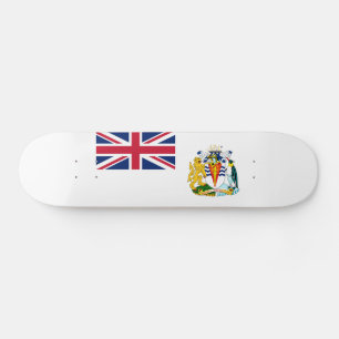 Brittiska Flagga i Antarktis Mini Skateboard Bräda 18,5 Cm