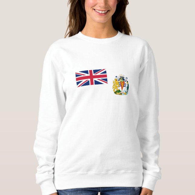 Brittiska Flagga i Antarktis T Shirt (Framsida)