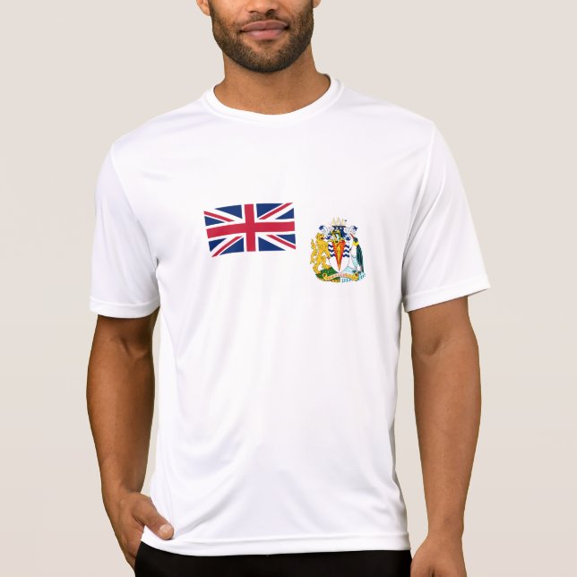 Brittiska Flagga i Antarktis T Shirt (Framsida)