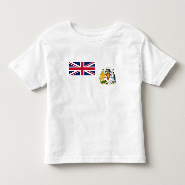 Brittiska Flagga i Antarktis T Shirt (Framsida)