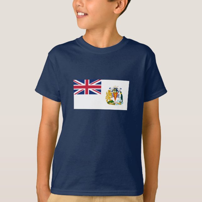Brittiska Flagga i Antarktis T Shirt (Framsida)