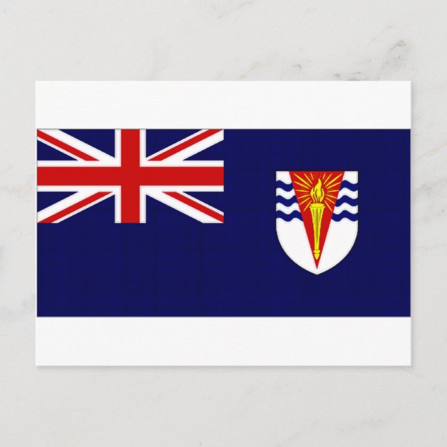 Brittiska Flagga i Antarktis Vykort (Framsida)