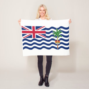 Brittiska Flagga i Indiska oceanen Fleecefilt
