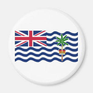 Brittiska Flagga i Indiska oceanen Magnet