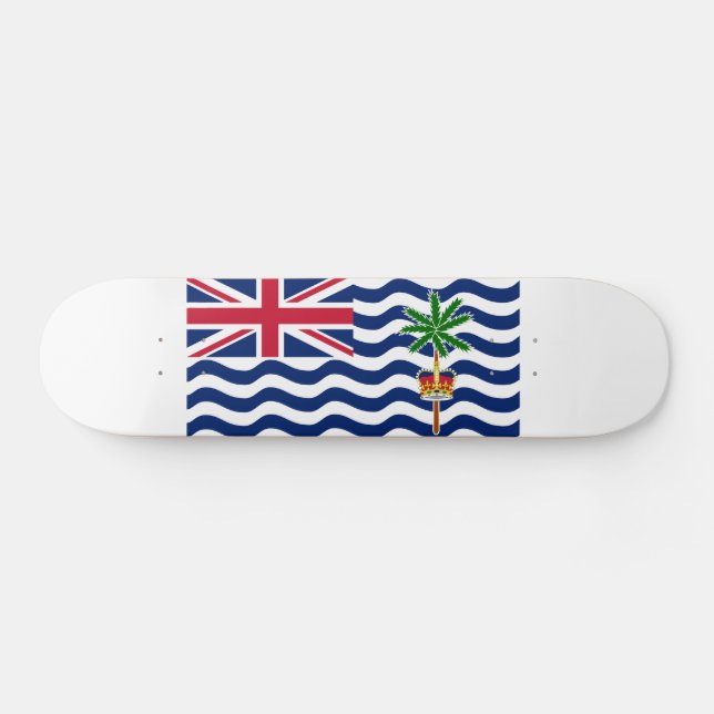 Brittiska Flagga i Indiska oceanen Mini Skateboard Bräda 18,5 Cm (Horz)