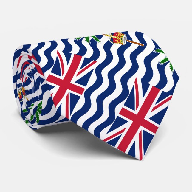 Brittiska Flagga i Indiska oceanen Slips (Rullad)