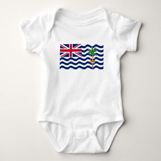 Brittiska Flagga i Indiska oceanen T Shirt (Framsida)