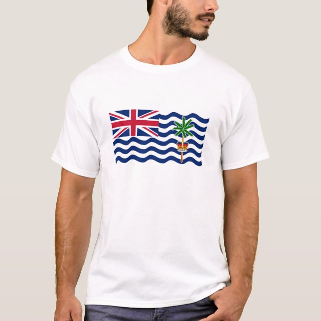 Brittiska Flagga i Indiska oceanen T Shirt (Framsida)