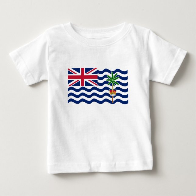 Brittiska Flagga i Indiska oceanen T Shirt (Framsida)