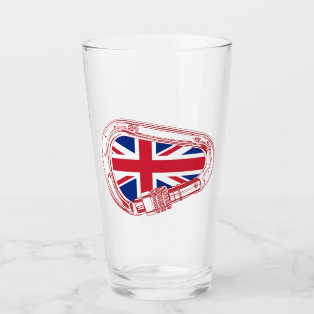 Brittiska Flagga klättringsbrickor Glaskopp (Framsida)