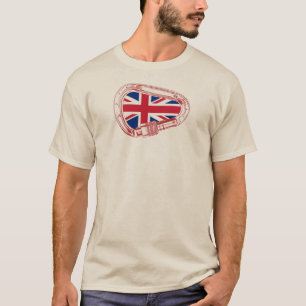 Brittiska Flagga klättringsbrickor T Shirt