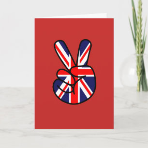 Brittiska Flagga över Pond Greeting Card Kort