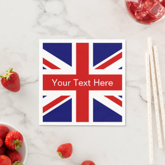 Brittiska flagga pappra blöjor | Unionsutformning Pappersservett