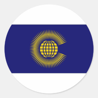 Brittiska Flagga Runt Klistermärke