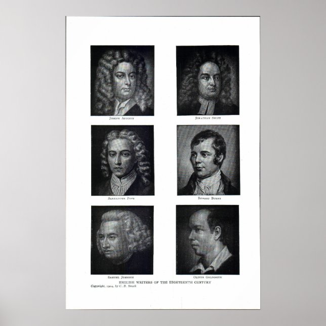 Brittiska författare poster (Framsidan)