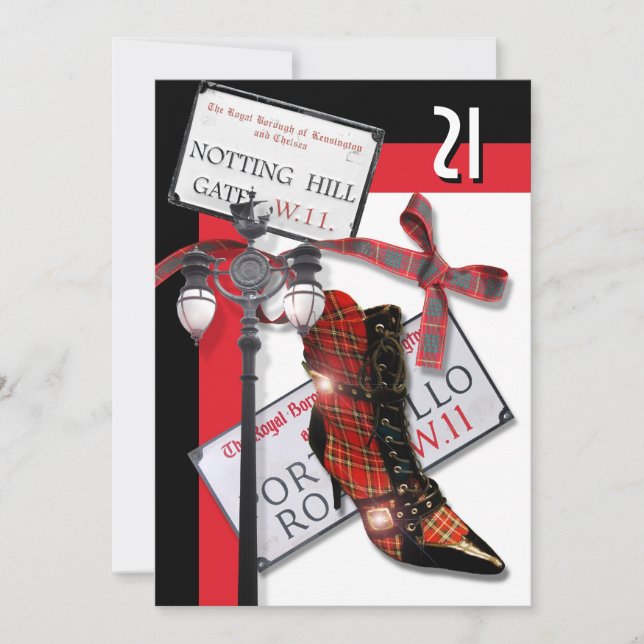 Brittiska gatuflickor, spa dag party inbjudningar (Framsida)