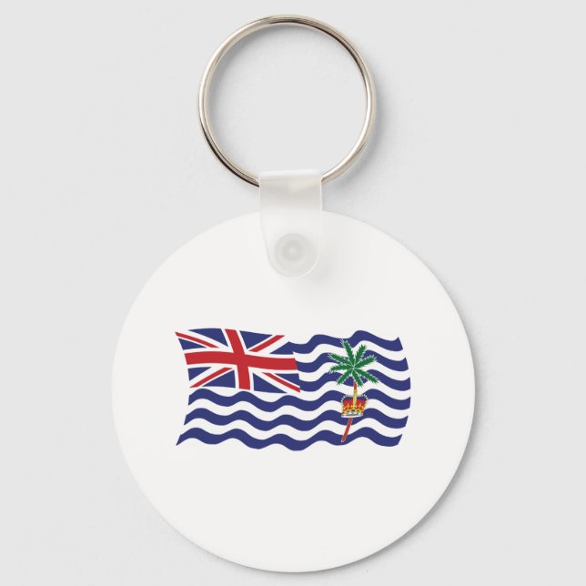 Brittiska Indiska Oceanens Flagga Nyckelring (Framsida)